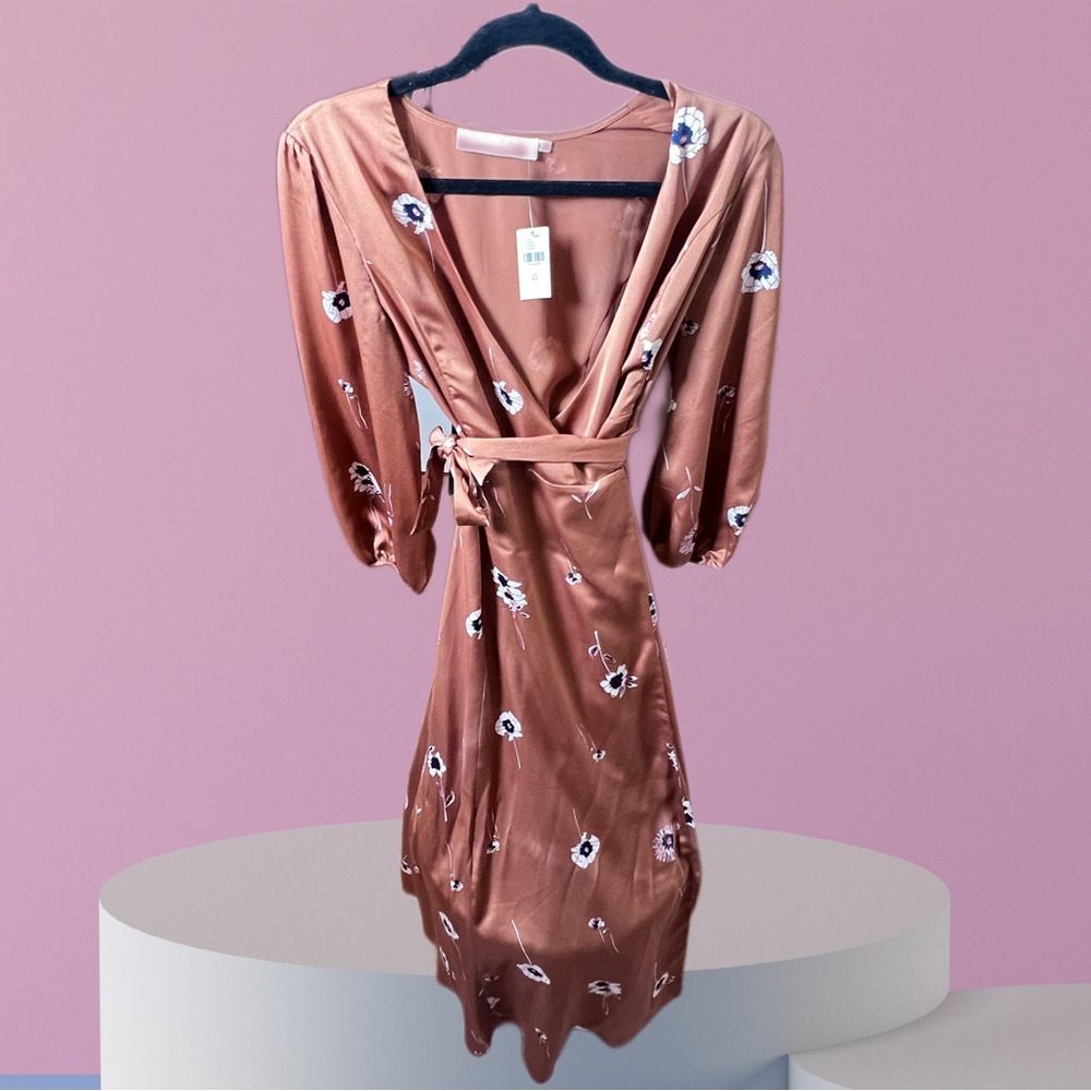 Anthropology: ATSR the label floral maxi wrap dress